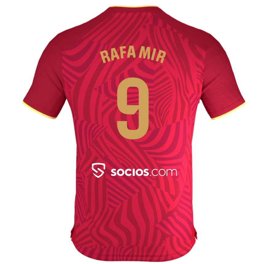 Kids Football Rafa Mir #9 Red Away Jersey 2023/24 T-Shirt