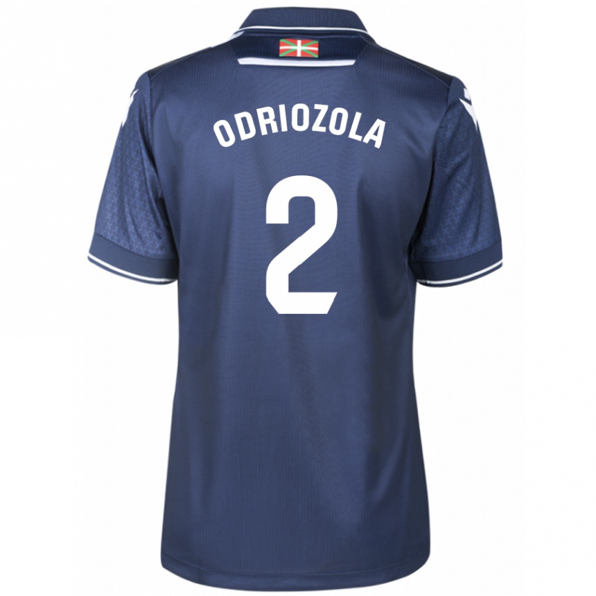 Kids Football Alvaro Odriozola #2 Navy Away Jersey 2023/24 T-Shirt