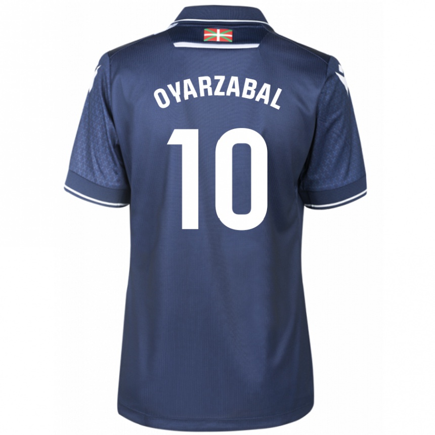 Kids Football Mikel Oyarzabal #10 Navy Away Jersey 2023/24 T-Shirt