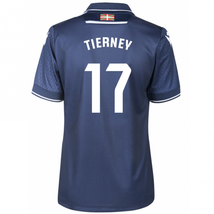 Kids Football Kieran Tierney #17 Navy Away Jersey 2023/24 T-Shirt