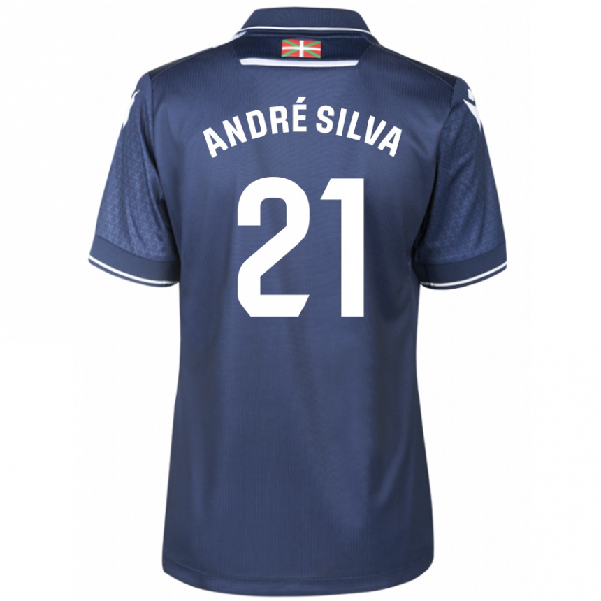 Kids Football André Silva #21 Navy Away Jersey 2023/24 T-Shirt