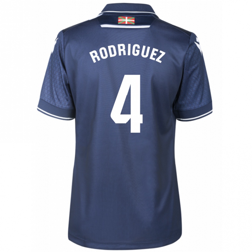 Kids Football Peru Rodríguez #4 Navy Away Jersey 2023/24 T-Shirt