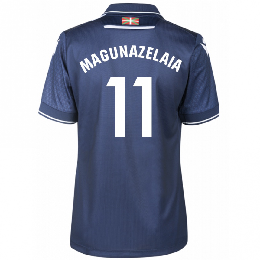 Kids Football Jon Magunazelaia #11 Navy Away Jersey 2023/24 T-Shirt