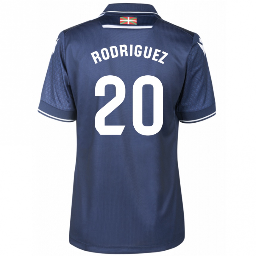 Kids Football Mikel Rodriguez #20 Navy Away Jersey 2023/24 T-Shirt