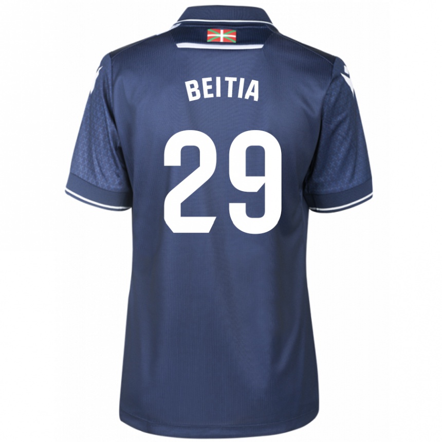 Kids Football Luken Beitia #29 Navy Away Jersey 2023/24 T-Shirt