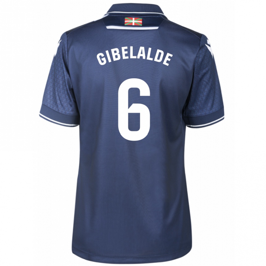 Kids Football Manex Gibelalde #6 Navy Away Jersey 2023/24 T-Shirt