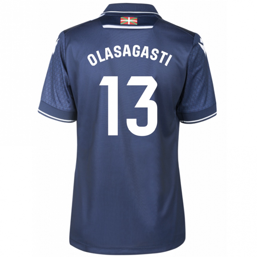 Kids Football Lander Olasagasti #13 Navy Away Jersey 2023/24 T-Shirt