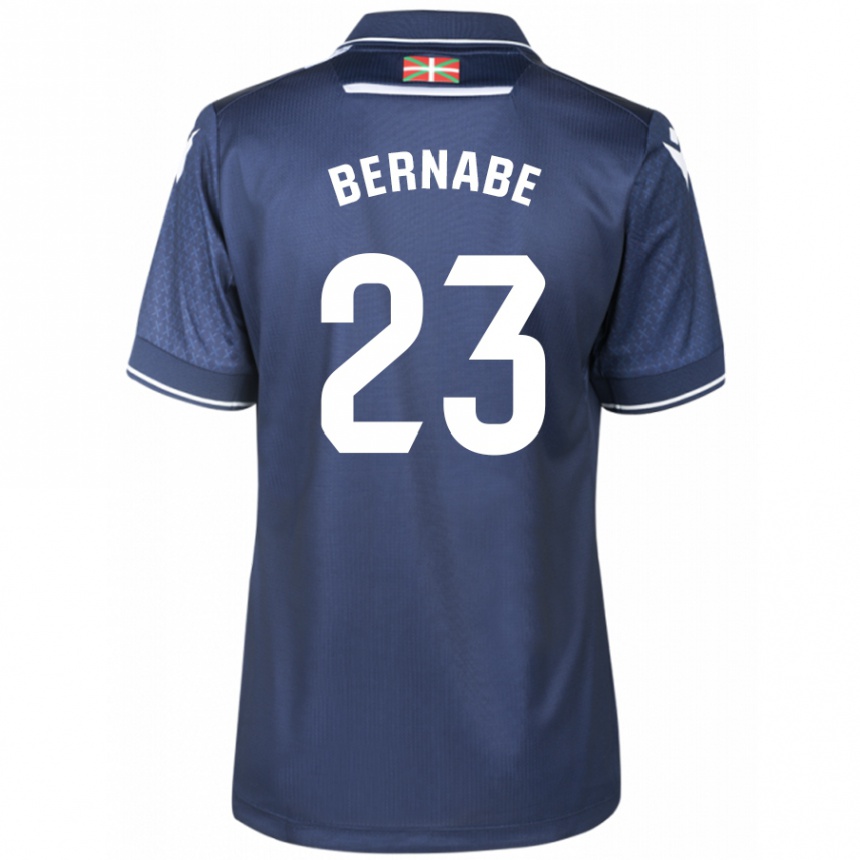 Kids Football Alejandra Bernabé De Santiago #23 Navy Away Jersey 2023/24 T-Shirt