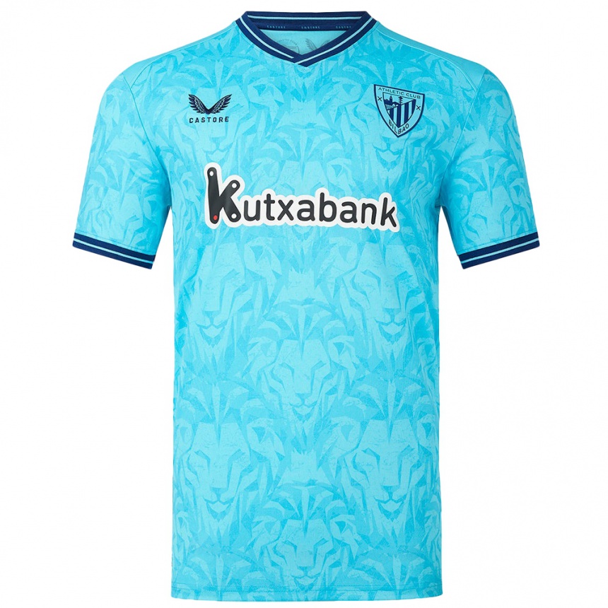 Kids Football Ane Azkona Fuente #11 Sky Blue Away Jersey 2023/24 T-Shirt