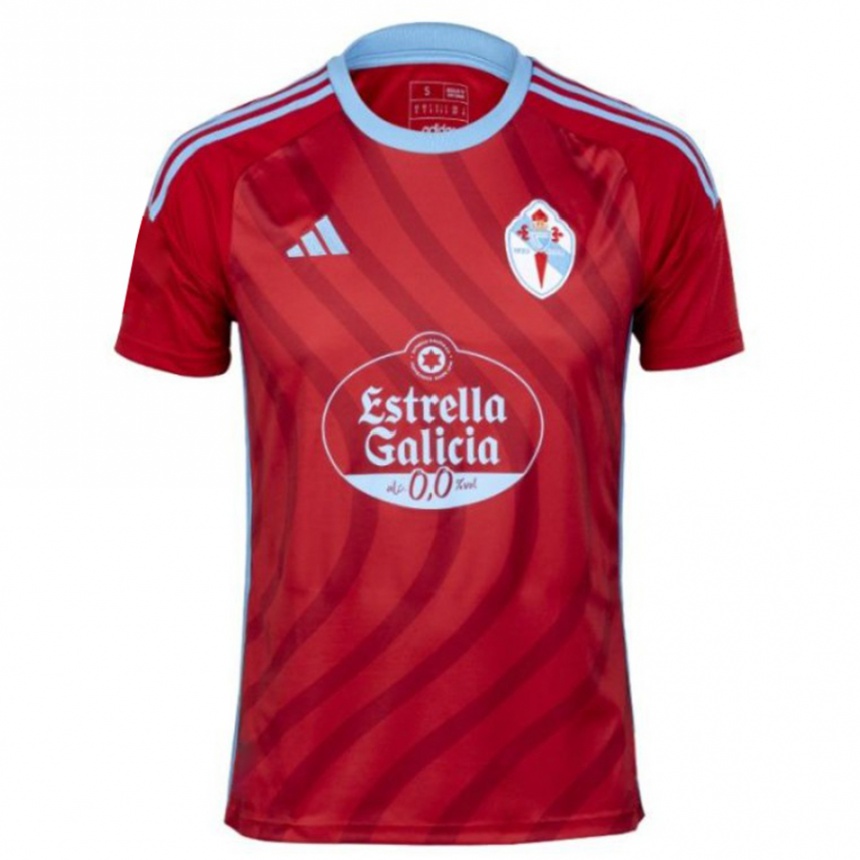 Kids Football Fer López #15 Red Away Jersey 2023/24 T-Shirt