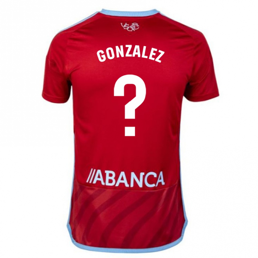 Kids Football Marcos González #0 Red Away Jersey 2023/24 T-Shirt