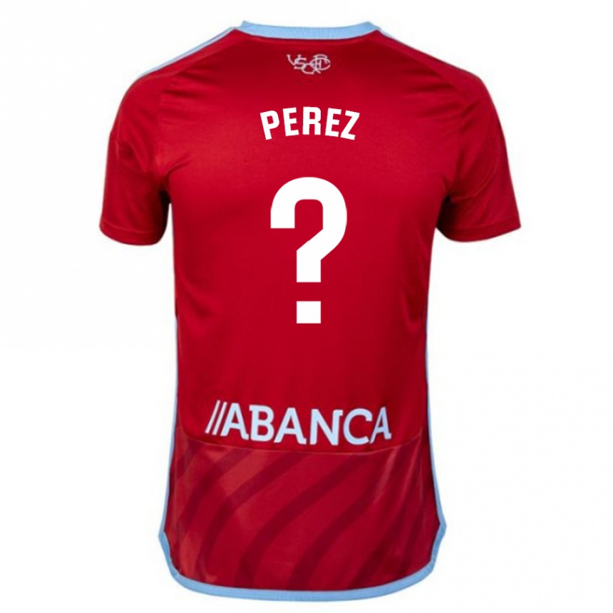 Kids Football Iván Pérez #0 Red Away Jersey 2023/24 T-Shirt