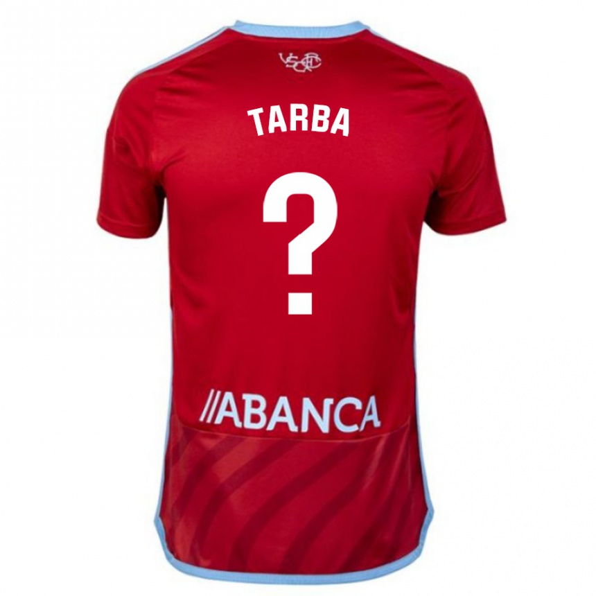 Kids Football Ianis Tarba #0 Red Away Jersey 2023/24 T-Shirt