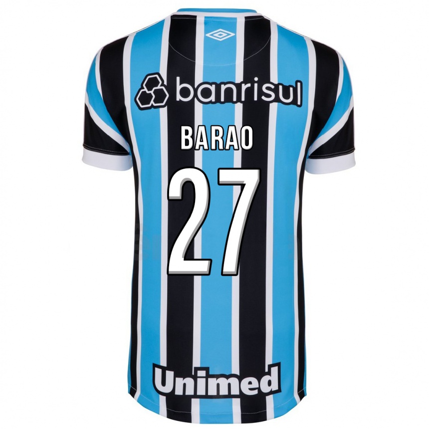 Men Football Dani Barão #27 Blue Home Jersey 2023/24 T-Shirt