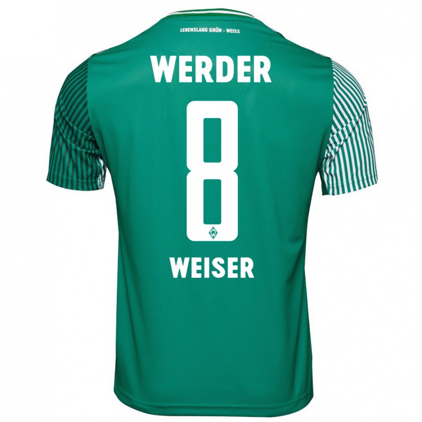 Men Football Mitchell Weiser #8 Green Home Jersey 2023/24 T-Shirt