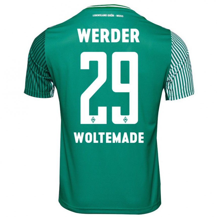 Men Football Nick Woltemade #29 Green Home Jersey 2023/24 T-Shirt