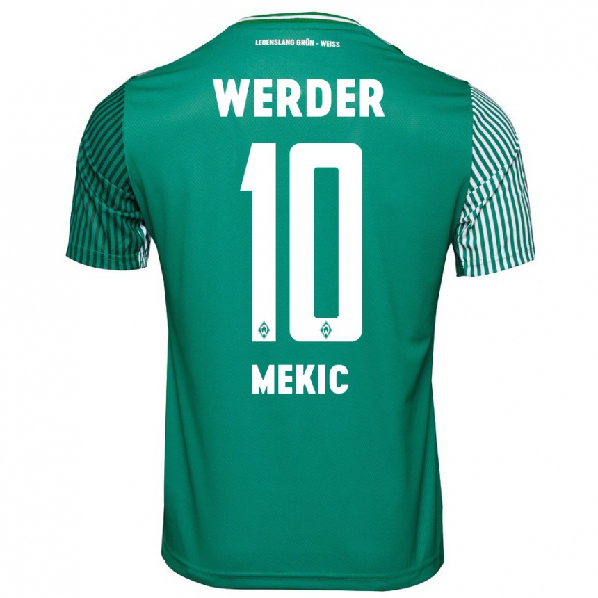 Men Football Elmin Mekic #10 Green Home Jersey 2023/24 T-Shirt