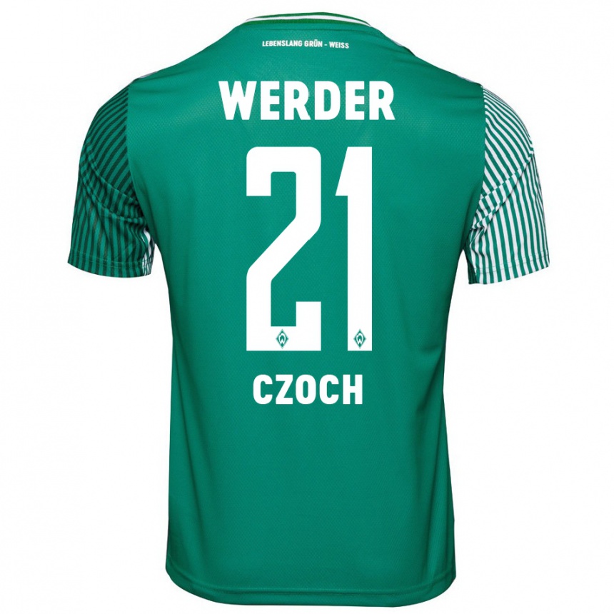Men Football Mike Czoch #21 Green Home Jersey 2023/24 T-Shirt