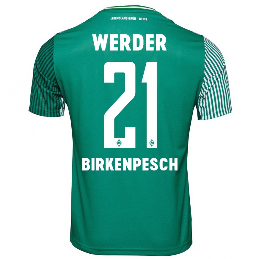 Men Football Noah Birkenpesch #21 Green Home Jersey 2023/24 T-Shirt
