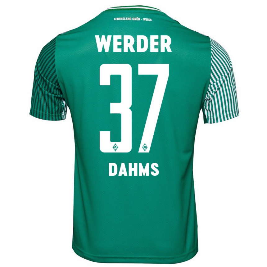 Men Football Lena Dahms #37 Green Home Jersey 2023/24 T-Shirt