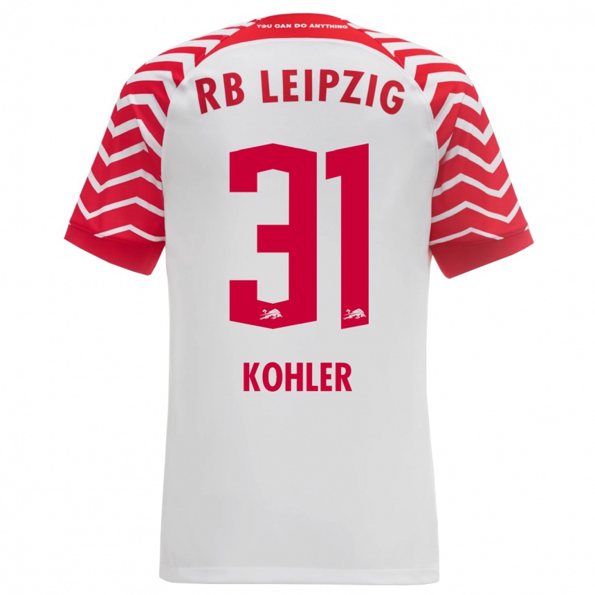 Men Football Tim Köhler #31 White Home Jersey 2023/24 T-Shirt