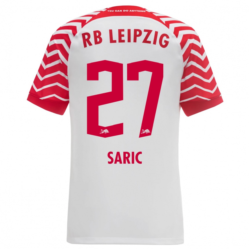 Men Football Lucio Saric #27 White Home Jersey 2023/24 T-Shirt