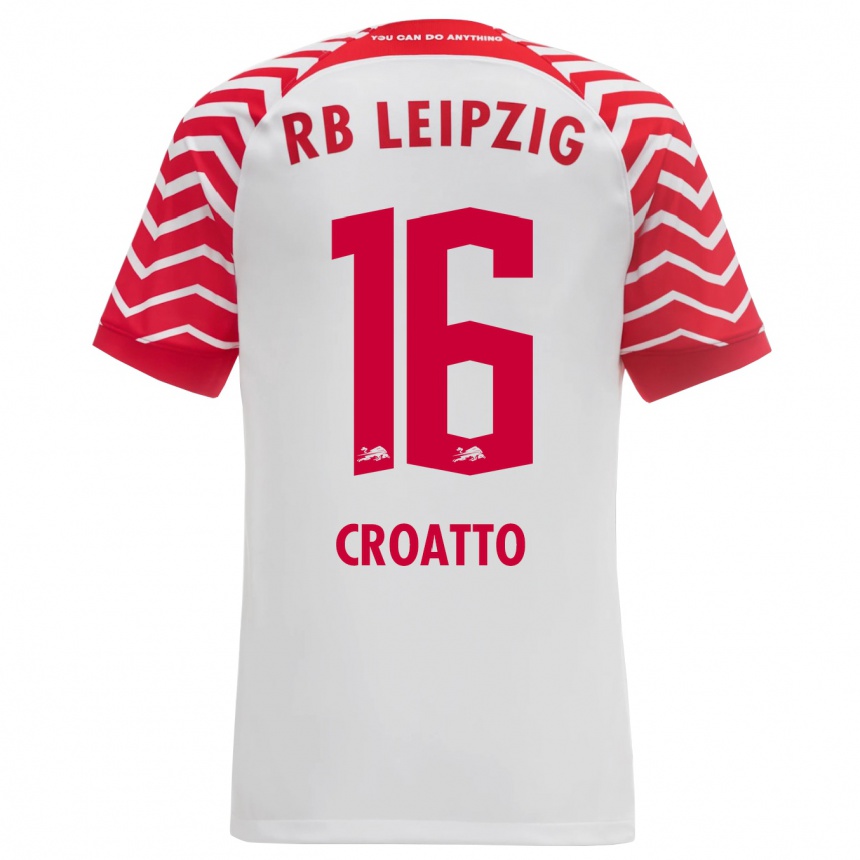 Men Football Michela Croatto #16 White Home Jersey 2023/24 T-Shirt