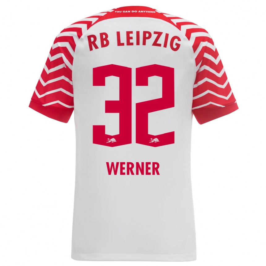 Men Football Mia Werner #32 White Home Jersey 2023/24 T-Shirt