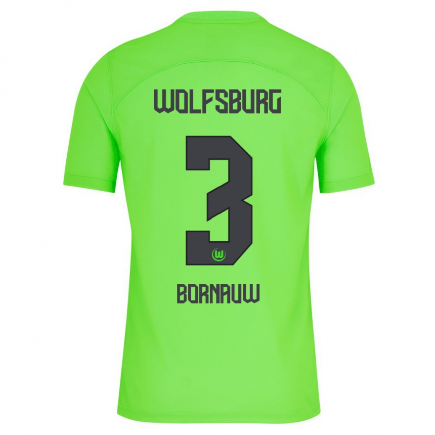 Men Football Sebastiaan Bornauw #3 Green Home Jersey 2023/24 T-Shirt