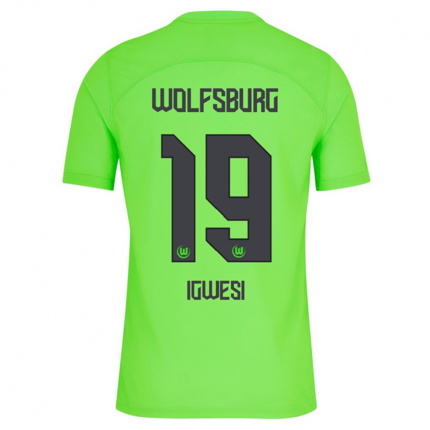 Men Football Tyrese Igwesi #19 Green Home Jersey 2023/24 T-Shirt