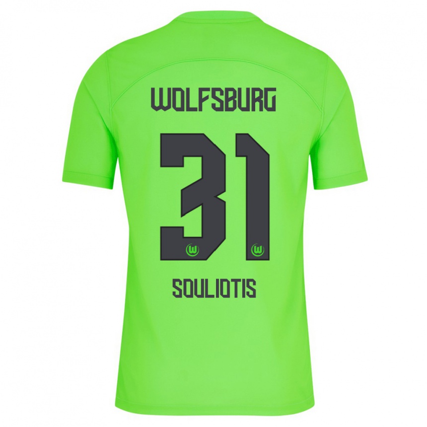 Men Football Spyridon Souliotis #31 Green Home Jersey 2023/24 T-Shirt