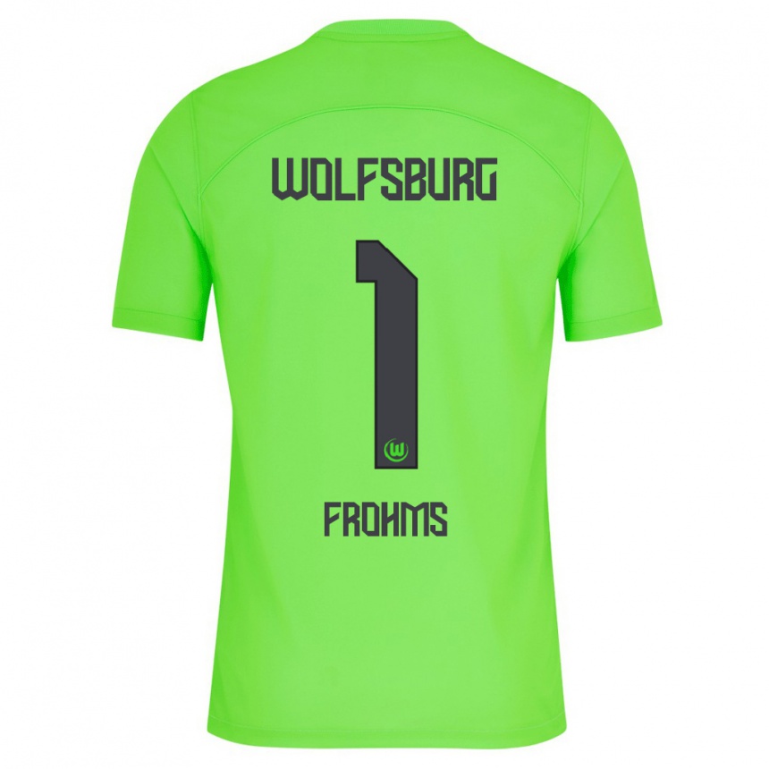 Men Football Merle Frohms #1 Green Home Jersey 2023/24 T-Shirt