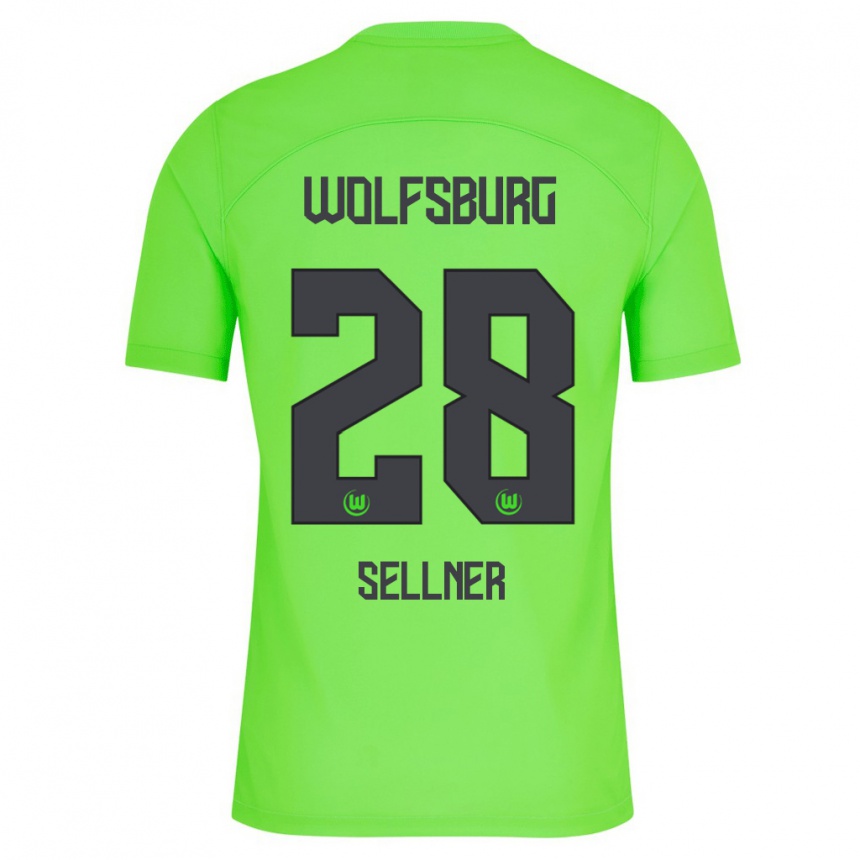 Men Football Tabea Sellner #28 Green Home Jersey 2023/24 T-Shirt