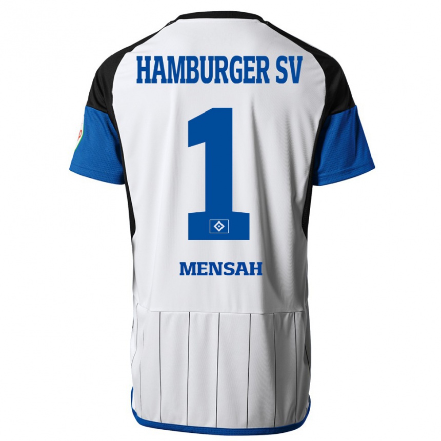 Men Football Steven Mensah #1 White Home Jersey 2023/24 T-Shirt