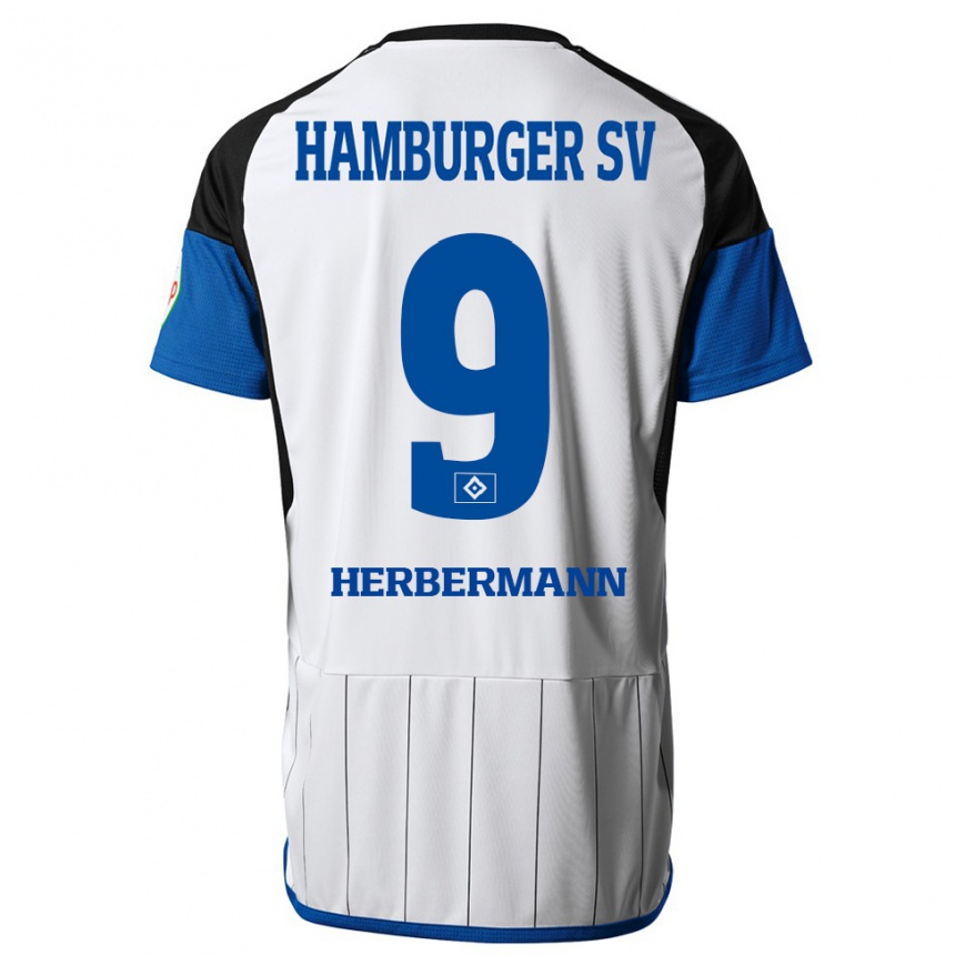 Men Football Kevin Herbermann #9 White Home Jersey 2023/24 T-Shirt