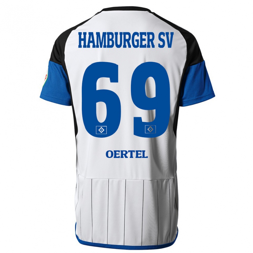 Men Football Jan Oertel #69 White Home Jersey 2023/24 T-Shirt