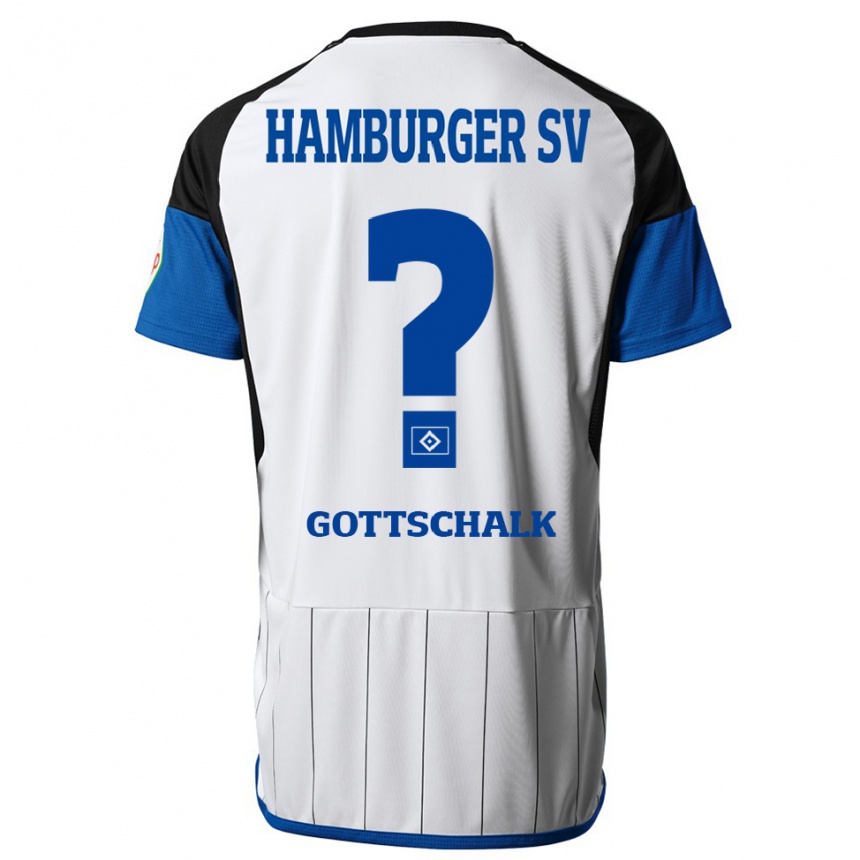 Men Football Juri Gottschalk #0 White Home Jersey 2023/24 T-Shirt