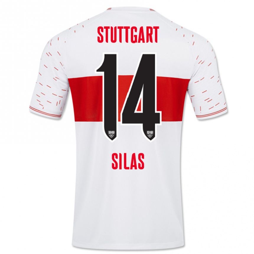 Men Football Silas #14 White Home Jersey 2023/24 T-Shirt