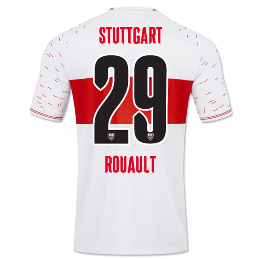 Men Football Anthony Rouault #29 White Home Jersey 2023/24 T-Shirt