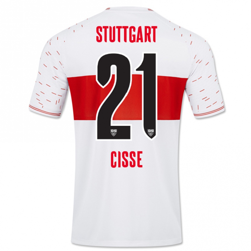 Men Football Moussa Cissé #21 White Home Jersey 2023/24 T-Shirt