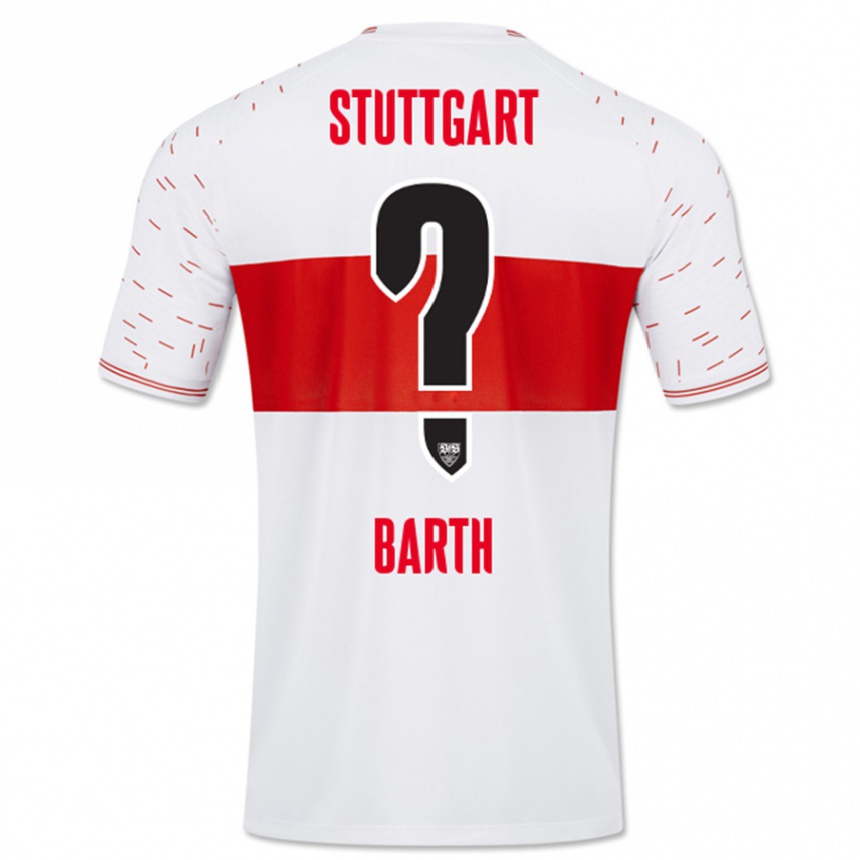 Men Football Tom Barth #0 White Home Jersey 2023/24 T-Shirt