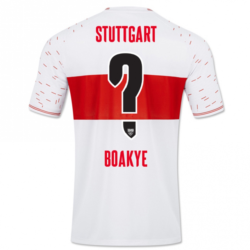 Men Football Benjamin Boakye #0 White Home Jersey 2023/24 T-Shirt