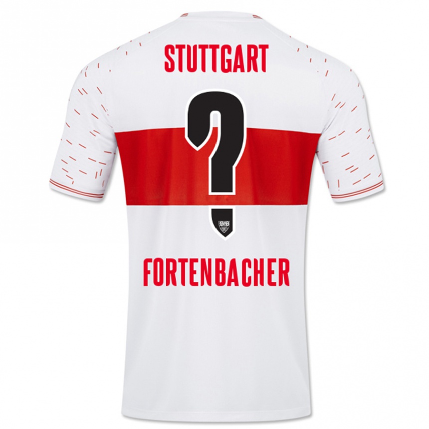 Men Football Jannik Fortenbacher #0 White Home Jersey 2023/24 T-Shirt