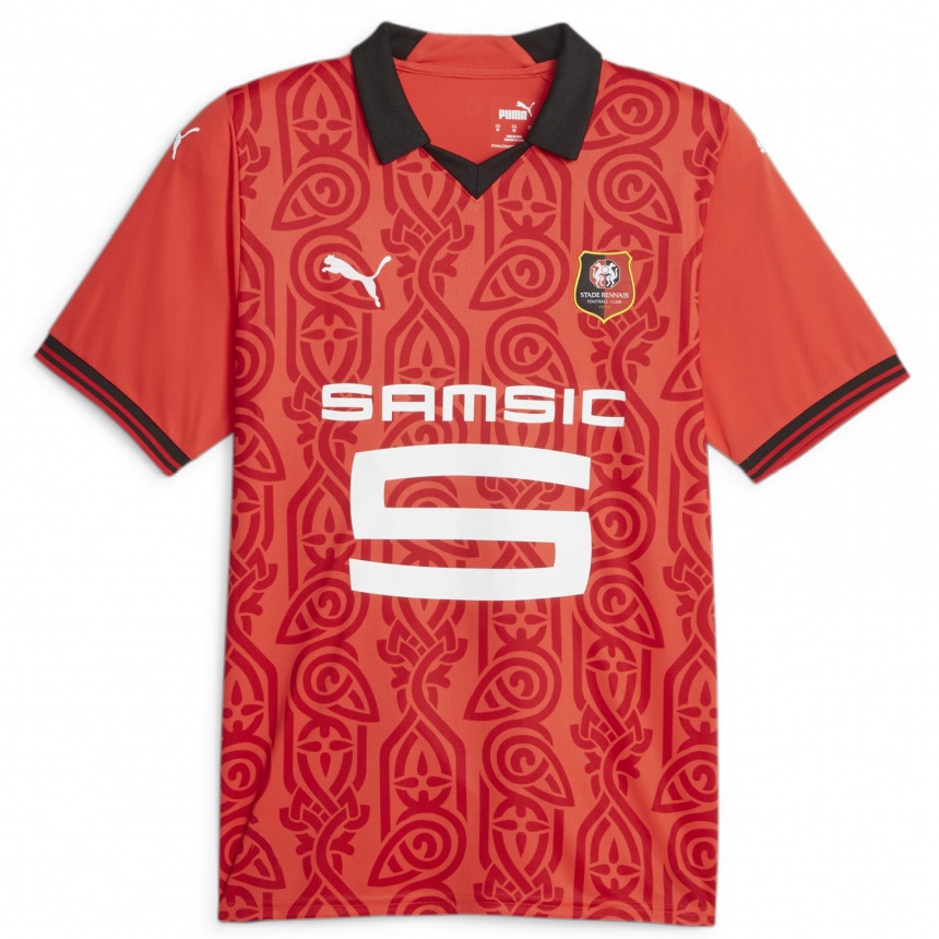 Men Football Ayoube Akabou #0 Red Home Jersey 2023/24 T-Shirt