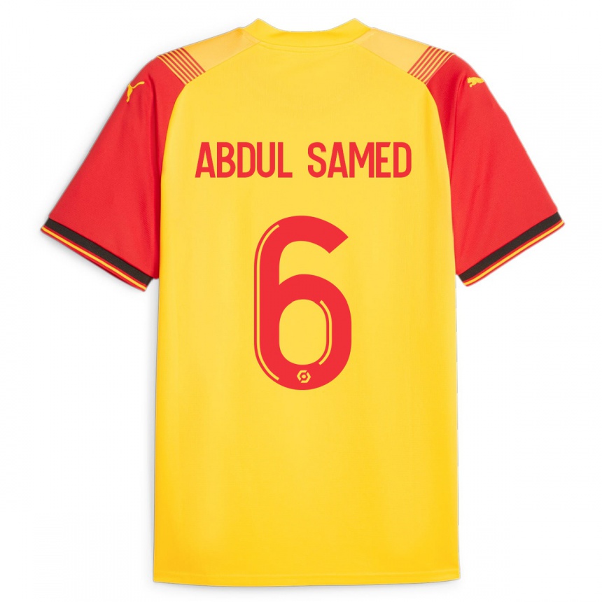 Men Football Salis Abdul Samed #6 Yellow Home Jersey 2023/24 T-Shirt