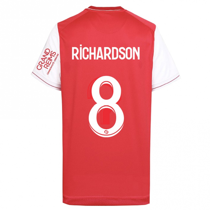 Men Football Amir Richardson #8 Red Home Jersey 2023/24 T-Shirt