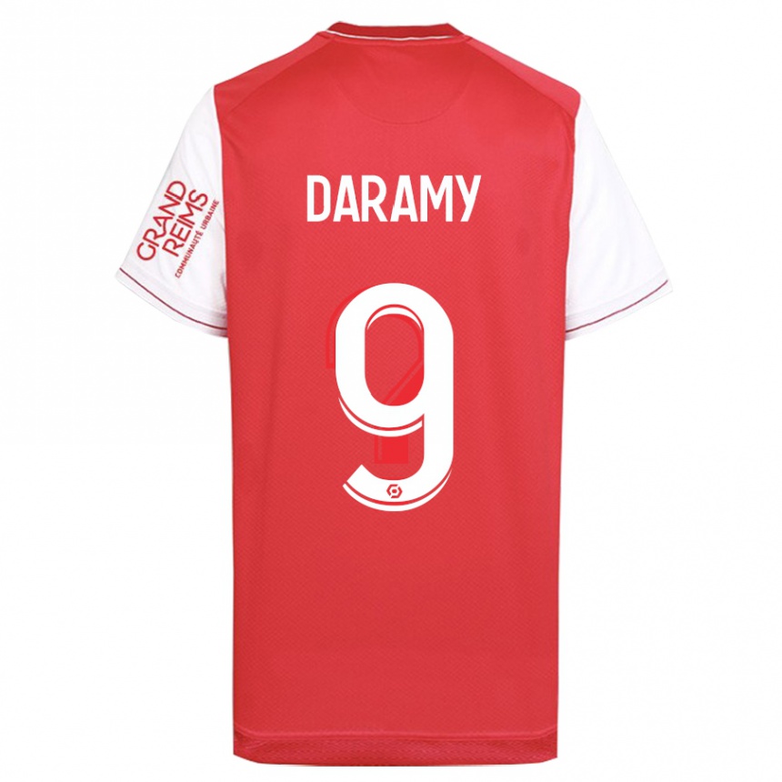 Men Football Mohamed Daramy #9 Red Home Jersey 2023/24 T-Shirt