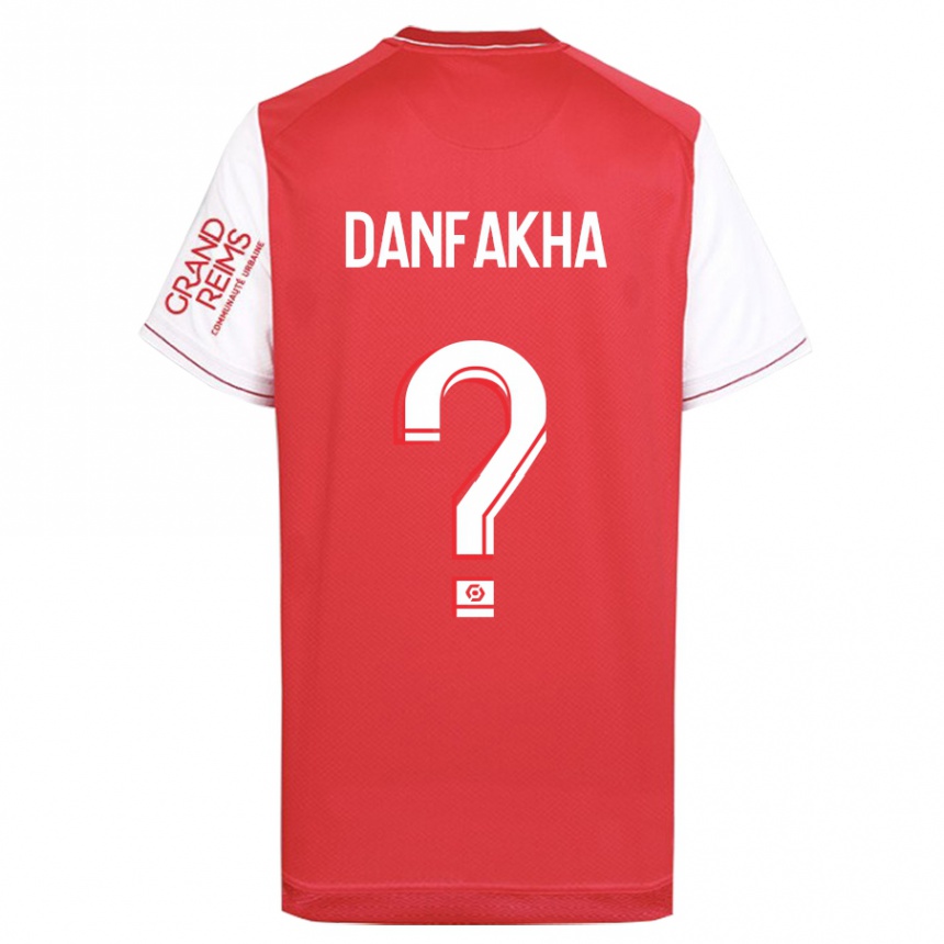 Men Football Dialla Danfakha #0 Red Home Jersey 2023/24 T-Shirt