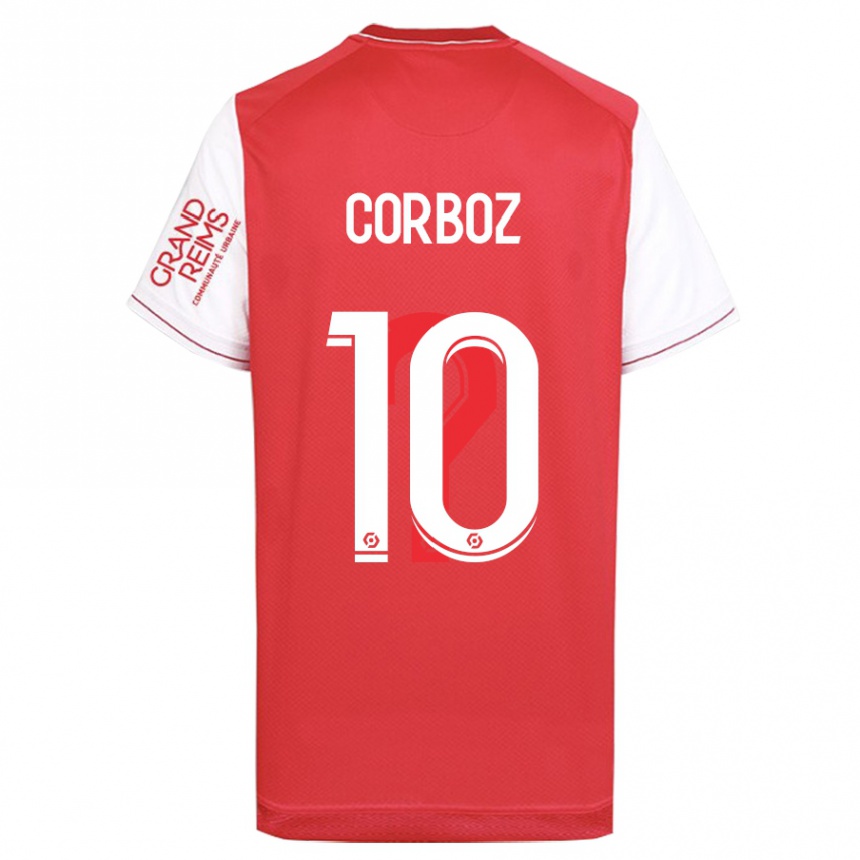 Men Football Rachel Corboz #10 Red Home Jersey 2023/24 T-Shirt