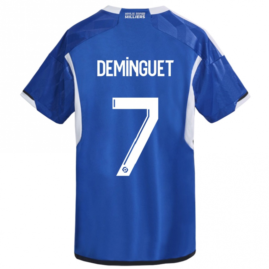 Men Football Jessy Deminguet #7 Blue Home Jersey 2023/24 T-Shirt